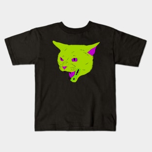 Vaporwave Cat - Poison Kids T-Shirt